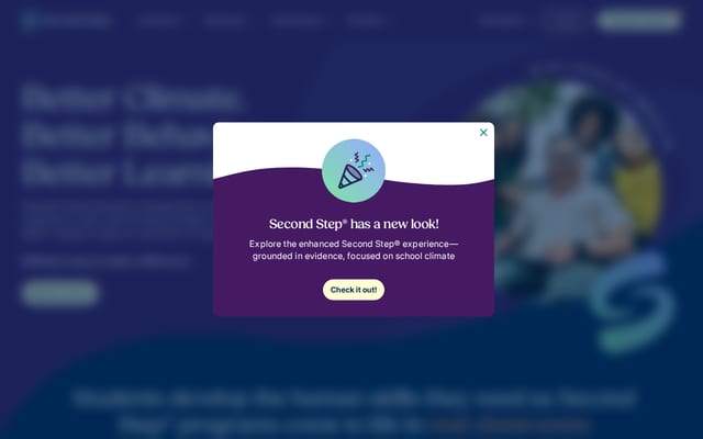 Screenshot of secondstep.org