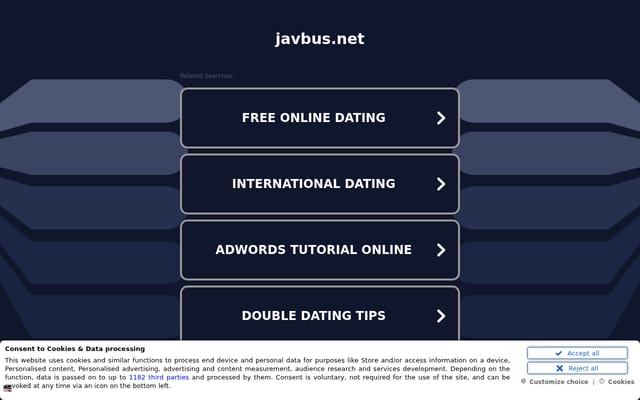 Screenshot of javbus.net