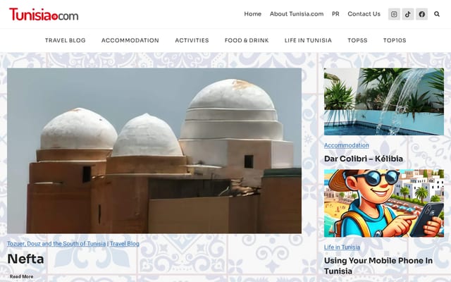 Screenshot of tunisia.com