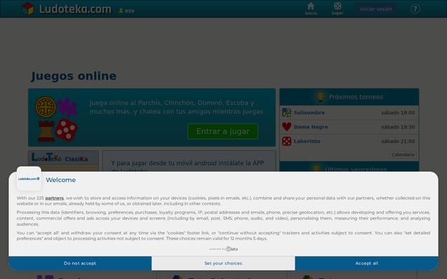 Screenshot of ludoteka.com