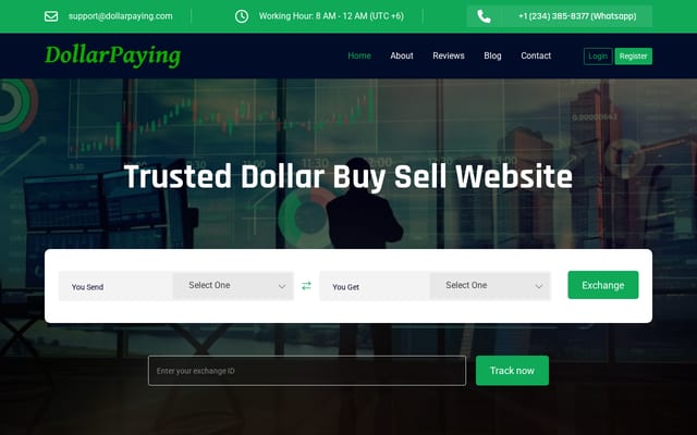 Screenshot of dollarpaying.com