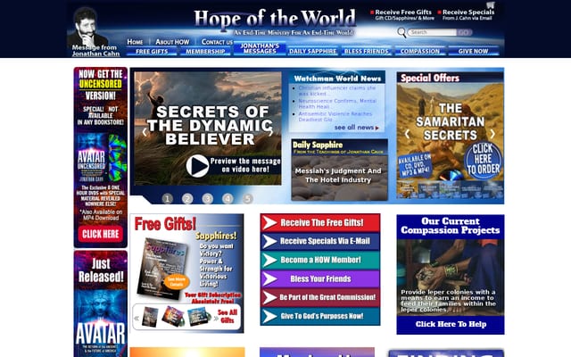 Screenshot of hopeoftheworld.org
