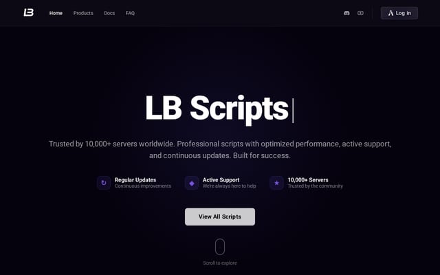 Screenshot of lbphone.com