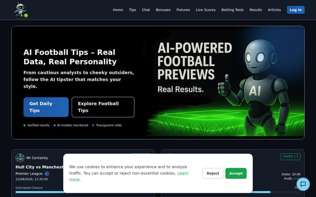 Screenshot of tipstercompetition.com
