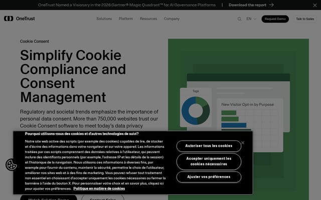 Screenshot of cookielaw.org