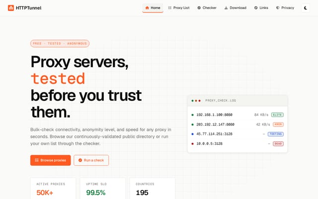 Screenshot of httptunnel.ge