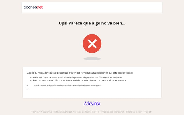 Screenshot of coches.net