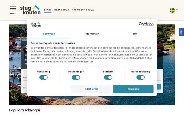 Screenshot of stugknuten.com