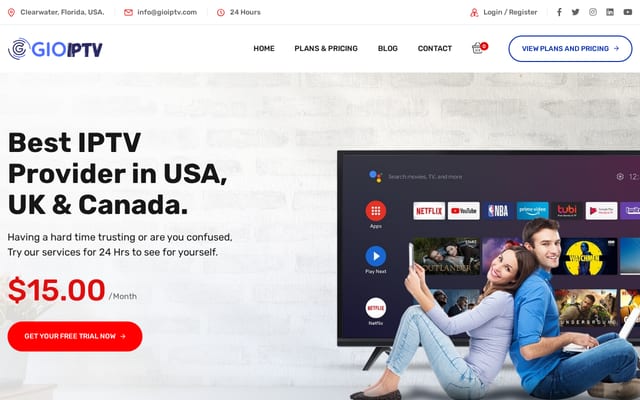 Screenshot of gioiptv.com