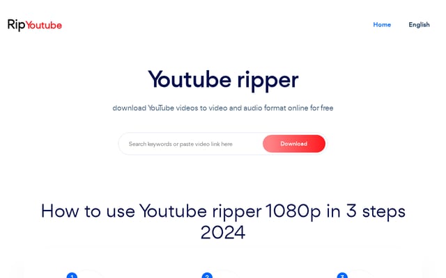 Screenshot of ripyoutube.com
