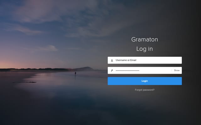 Screenshot of gramaton.io