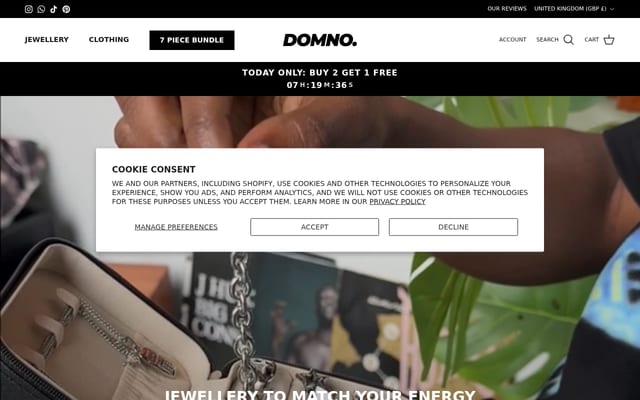 Screenshot of domno-vintage.com