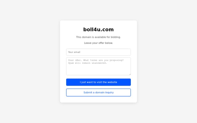 Screenshot of boll4u.com