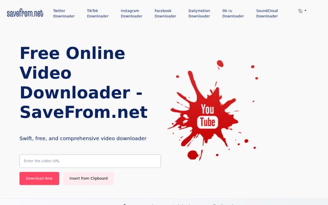 Screenshot of save-from.net