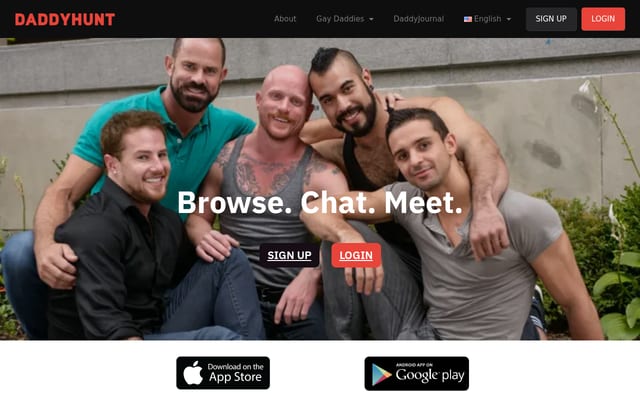 Screenshot of daddyhunt.com