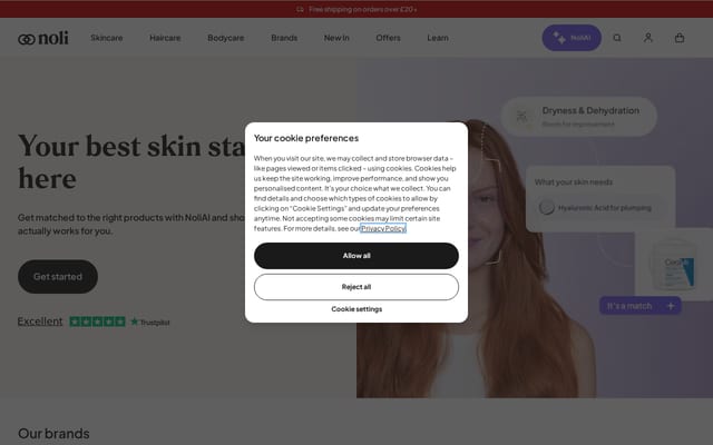 Screenshot of noli.com