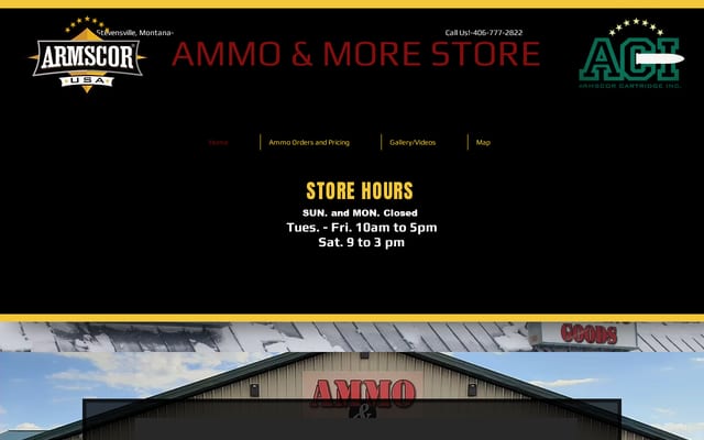 Screenshot of ammoandmorestore.com