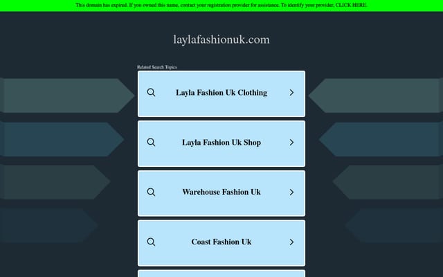 Screenshot of laylafashionuk.com
