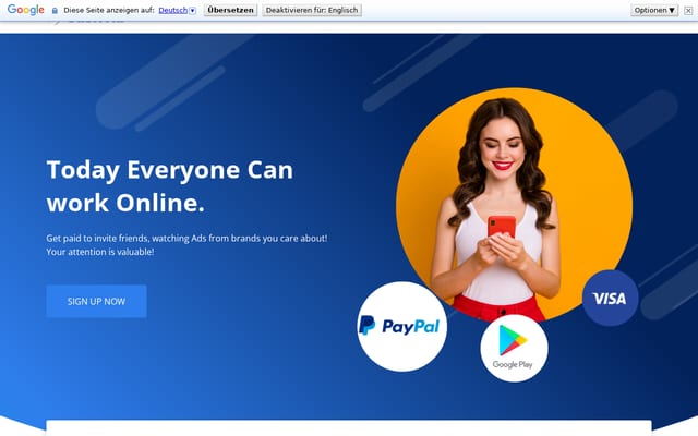 Screenshot of cashvib.com