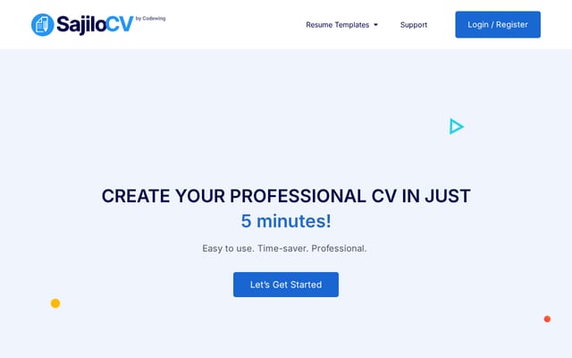 Screenshot of sajilocv.com