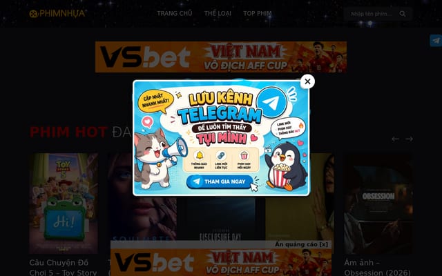 Screenshot of phimnhua.com
