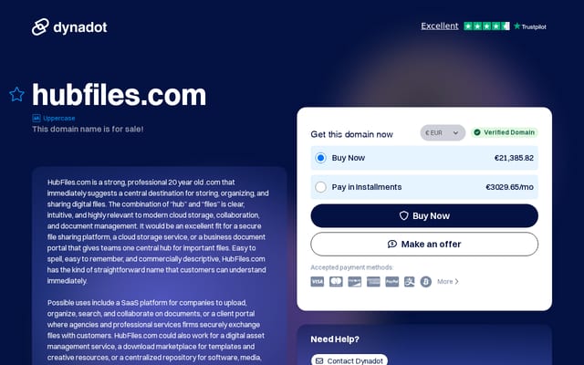 Screenshot of hubfiles.com