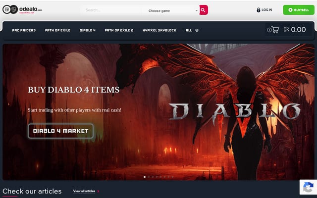 Screenshot of odealo.com