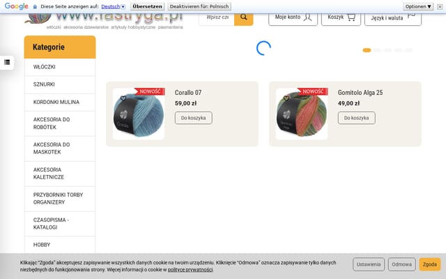 Screenshot of fastryga.pl