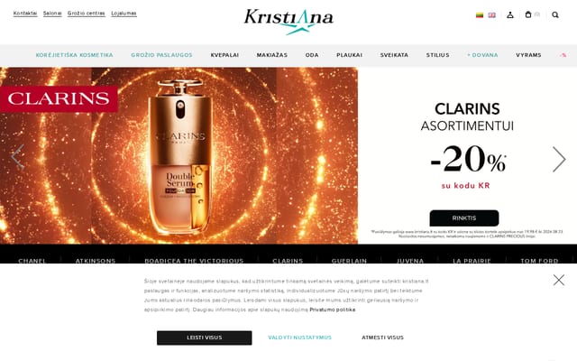 Screenshot of kristiana.lt
