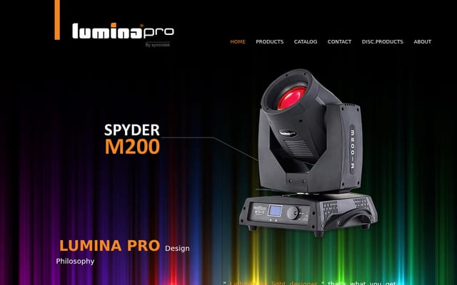 Screenshot of lumina-pro.com