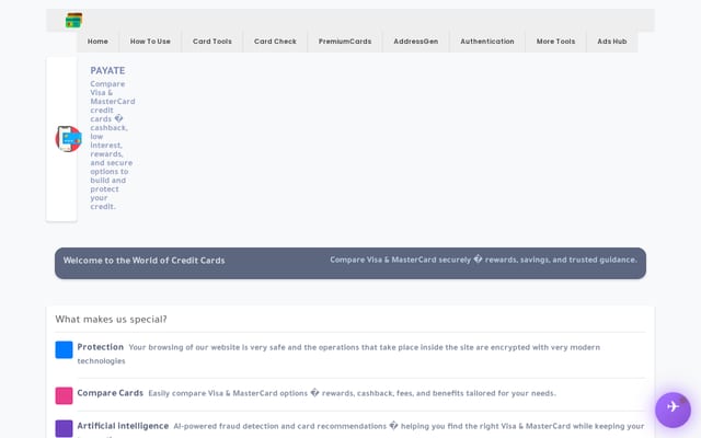 Screenshot of payate.com