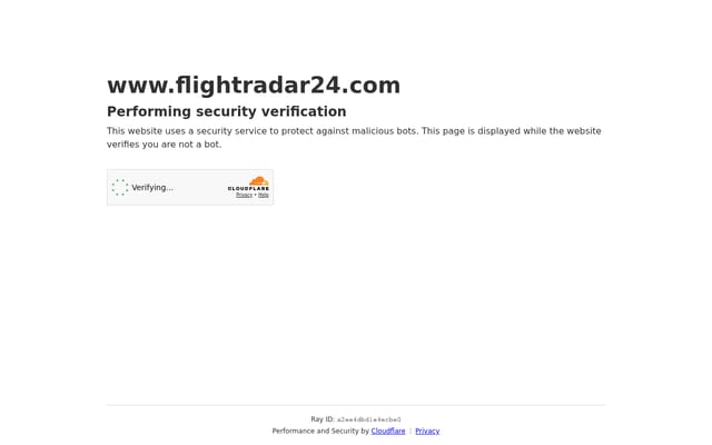 Screenshot of fr24.com