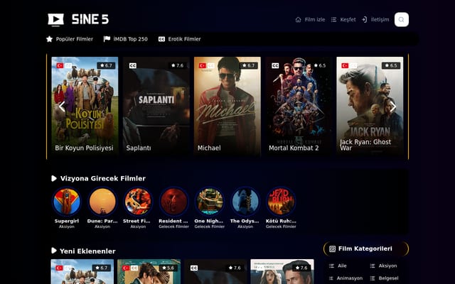 Screenshot of sine5.com