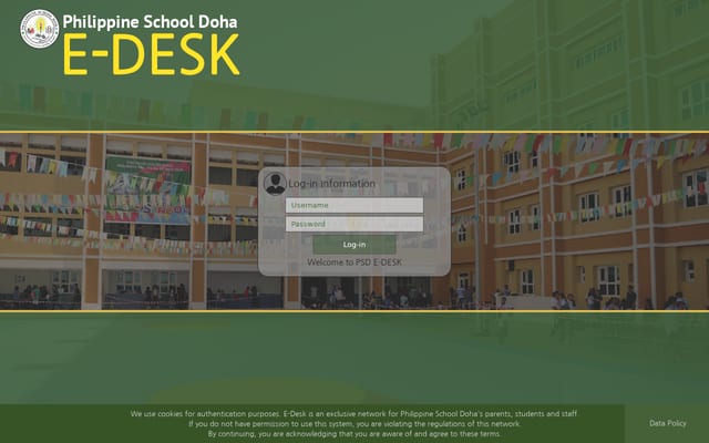 Screenshot of psdqatar.com