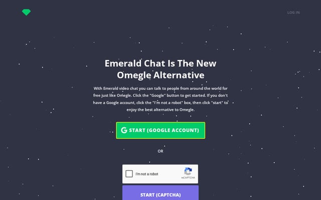 Screenshot of emeraldchat.com