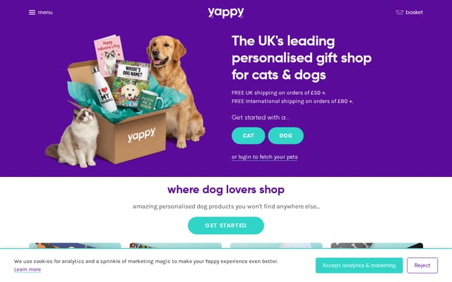Screenshot of yappy.com
