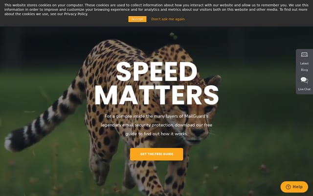 Screenshot of mailguard.com.au