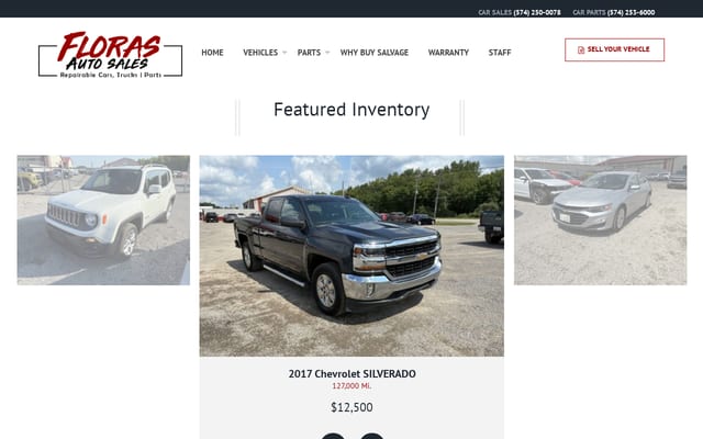 Screenshot of florasauto.com