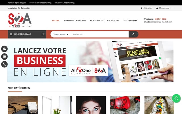 Screenshot of s2a-market.com