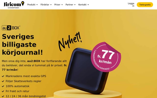 Screenshot of jiricom.se
