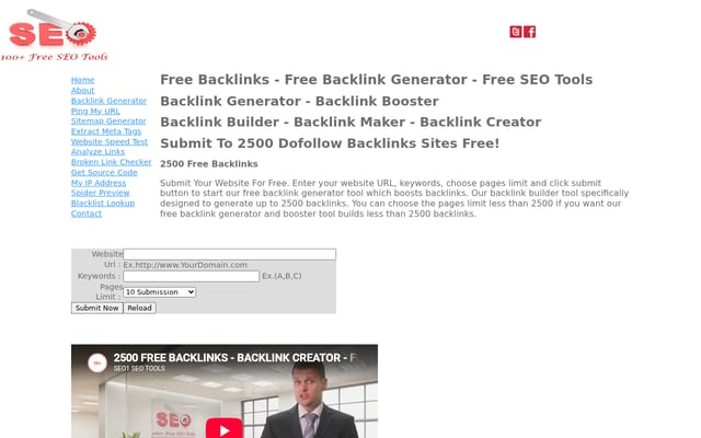 Screenshot of seo1seotools.com