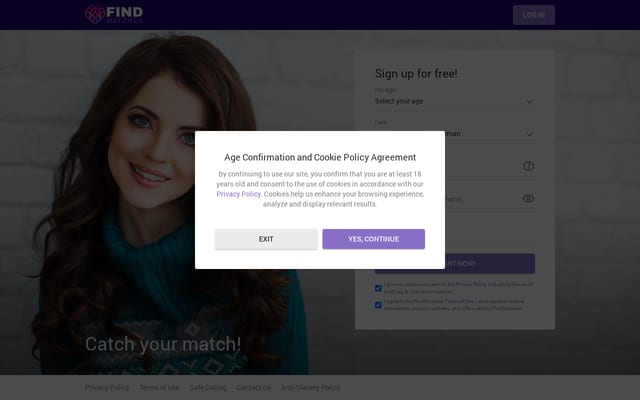 Screenshot of findmatches.com