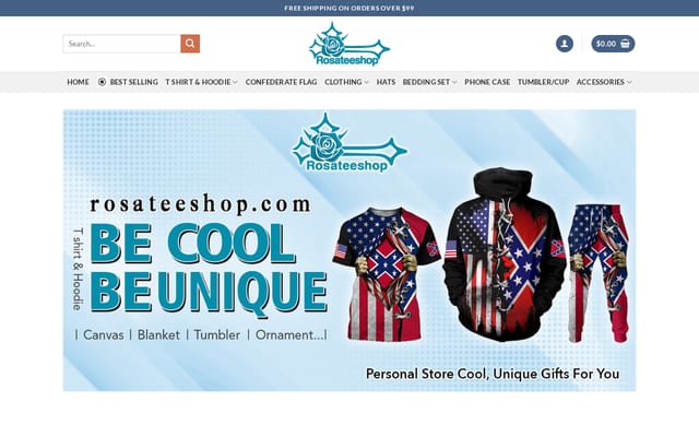 Screenshot of rosateeshop.com