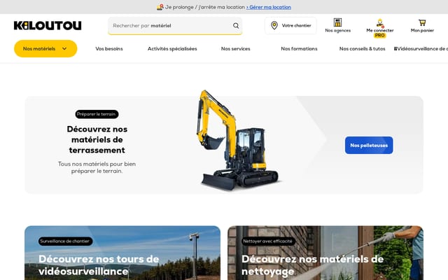 Screenshot of kiloutou.fr
