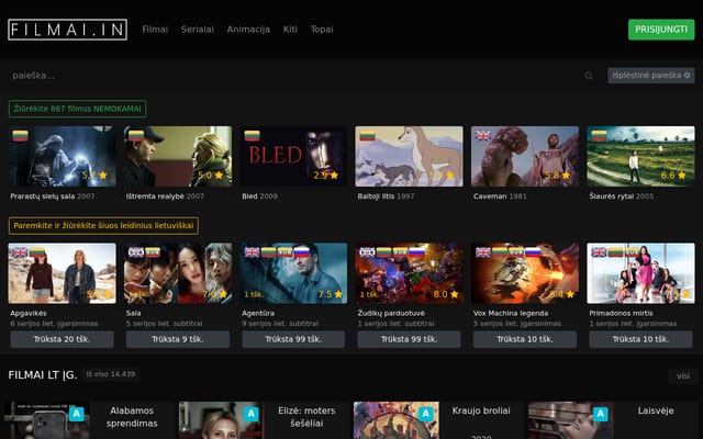 Screenshot of filmai.in