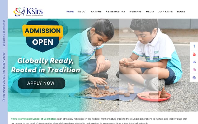 Screenshot of ksirs.in