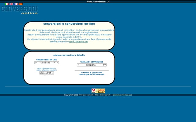 Screenshot of conversioni.it