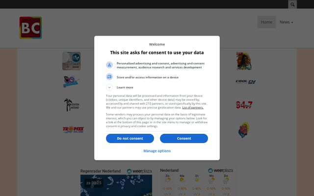 Screenshot of basilachill.eu