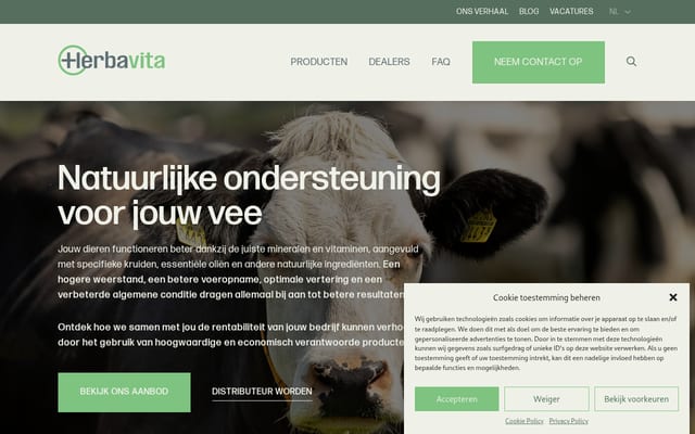 Screenshot of herbavita.com