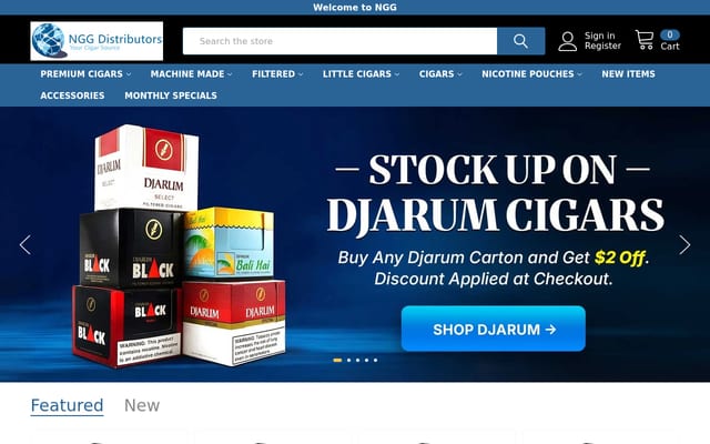 Screenshot of nggdistributors.com